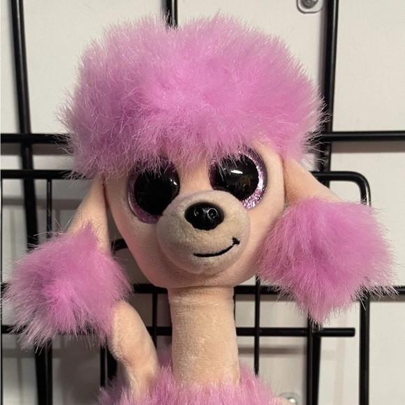 TY Beanie Boos 9" CAMILLA Pink Poodle Dog Stuffed Animal Toy Plush - Picture 2 of 8